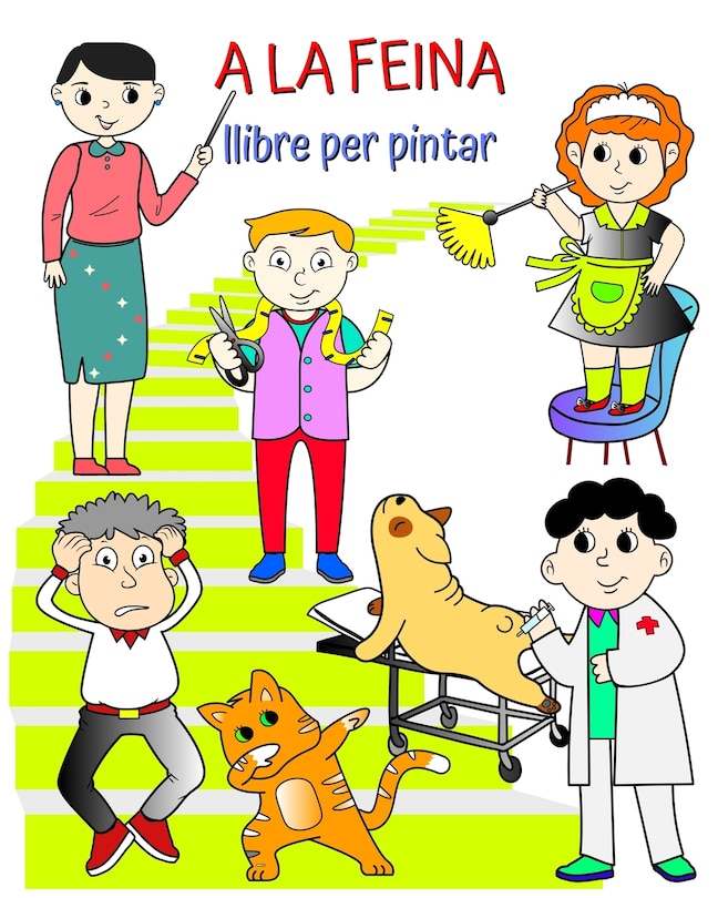 Front cover_A la feina, llibre per pintar