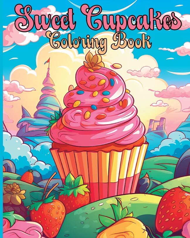 Front cover_Sweet Cupcakes Coloring Book