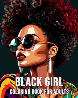 Front cover_Black Girl Coloring Book for Adults