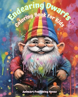 Front cover_Endearing Dwarfs Coloring Book for Kids Fun and Creative Scenes from the Magic Forest Ideal Gift for Children