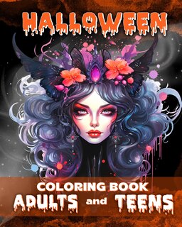 Front cover_Halloween Coloring Book for Adults and Teens