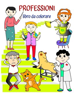 Front cover_Professioni libro da colorare