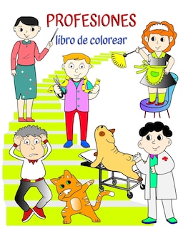 Front cover_Profesiones libro de colorear