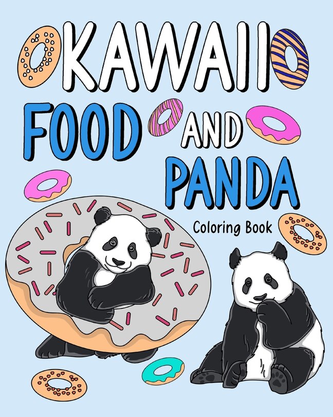 Front cover_Kawaii Food and Panda Coloring Book