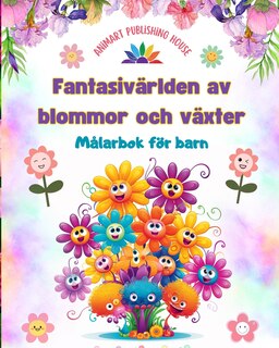 Couverture_Fantasiv&auml;rlden av blommor och v&auml;xter - M&aring;larbok f&ouml;r barn - Roliga m&ouml;nster med naturens mest bed&aring;rande varelser