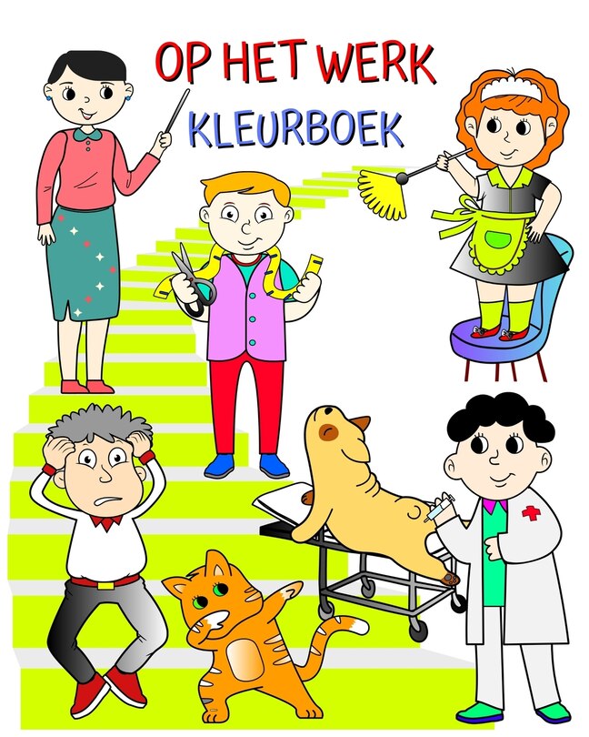 Couverture_Op het werk, Kleurboek