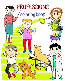 Couverture_Professions Coloring Book