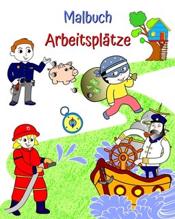 Front cover_Malbuch, Arbeitsplätze