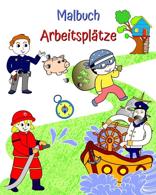 Front cover_Malbuch, Arbeitsplätze