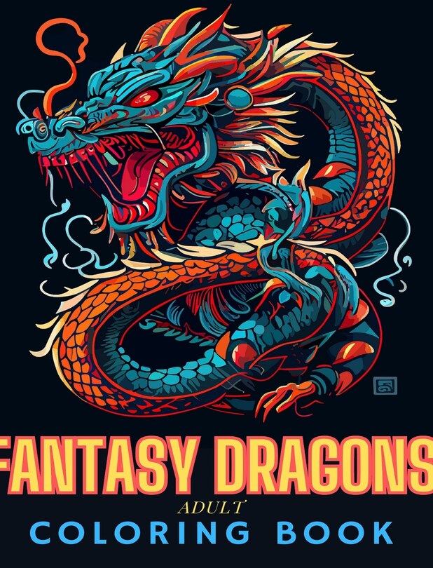Couverture_Fantasy Dragons Adult Coloring Book