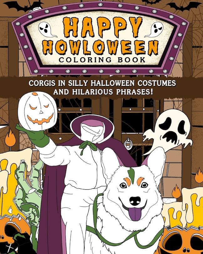 Front cover_Corgis Happy Howloween Coloring Book