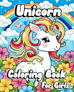Front cover_Unicorn Coloring Book for Girls