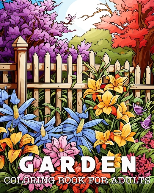 Front cover_Coloring Book for Adults Garden