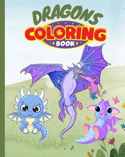 Front cover_Dragons Coloring Book For Kids