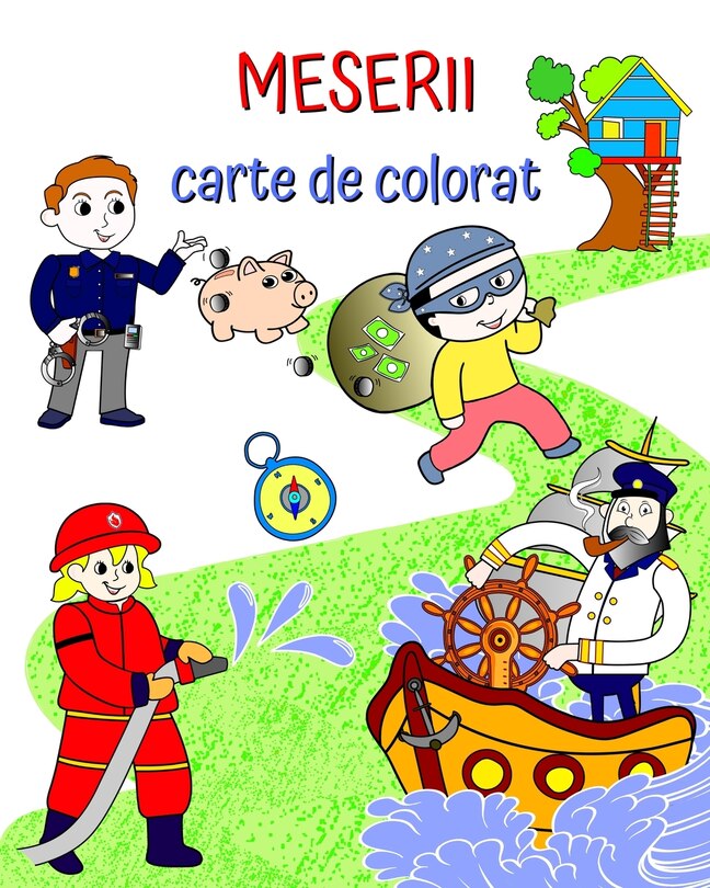 Front cover_Meserii carte de colorat