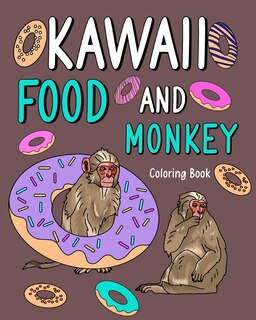 Couverture_Kawaii Food and Monkey Coloring Book