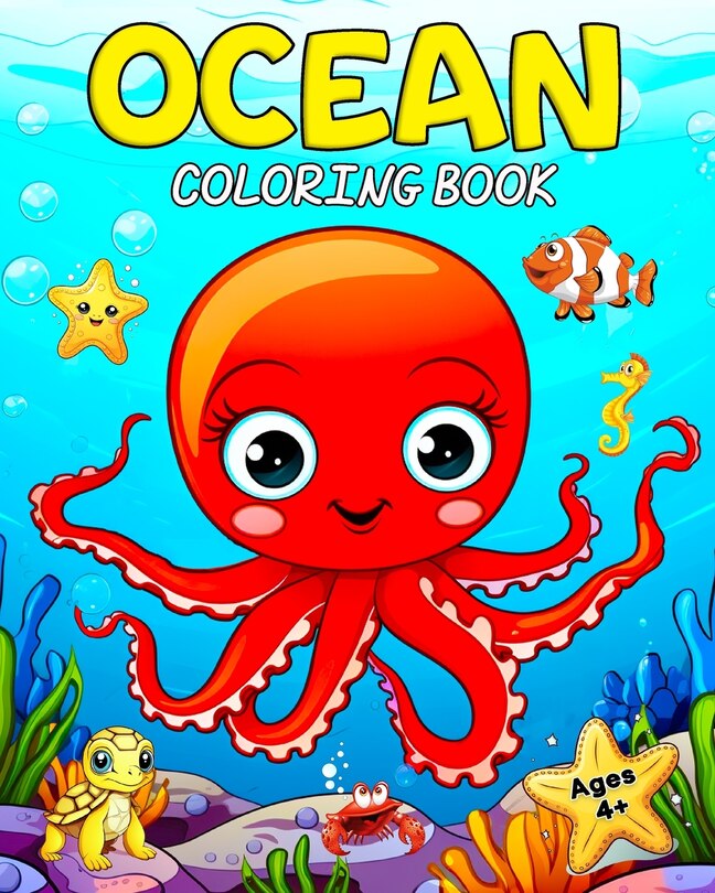Front cover_Ocean Coloring Book