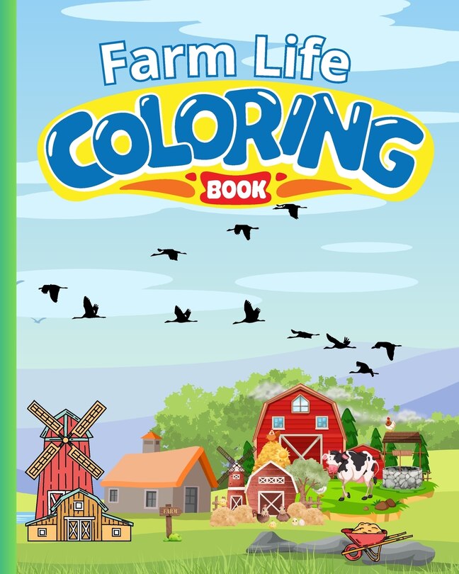 Couverture_Farm Life Coloring Book For Kids