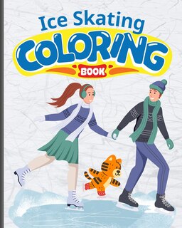 Front cover_Ice Skating Fun Coloring Book For Kids