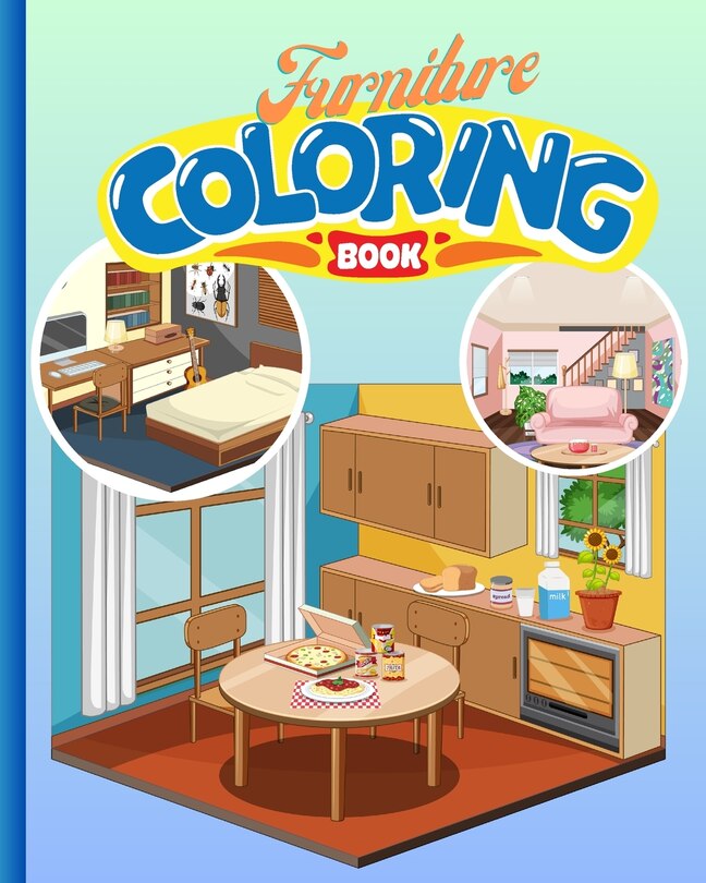 Front cover_Furniture Coloring Book For Kids