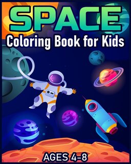 Couverture_Space Coloring Book for Kids Ages 4-8