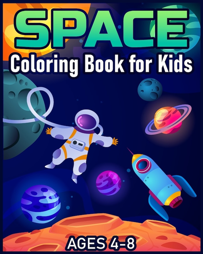 Couverture_Space Coloring Book for Kids Ages 4-8