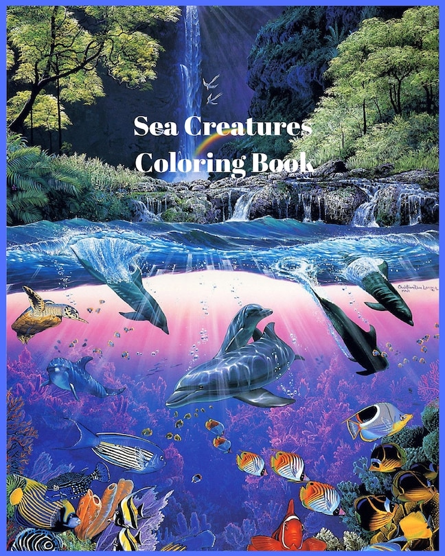 Front cover_Sea Creatures Coloring Book