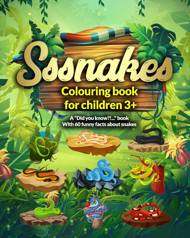 Couverture_Sssnakes - Coloring book for children 3+