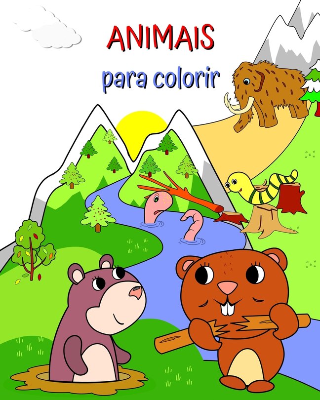 Front cover_Animais para colorir