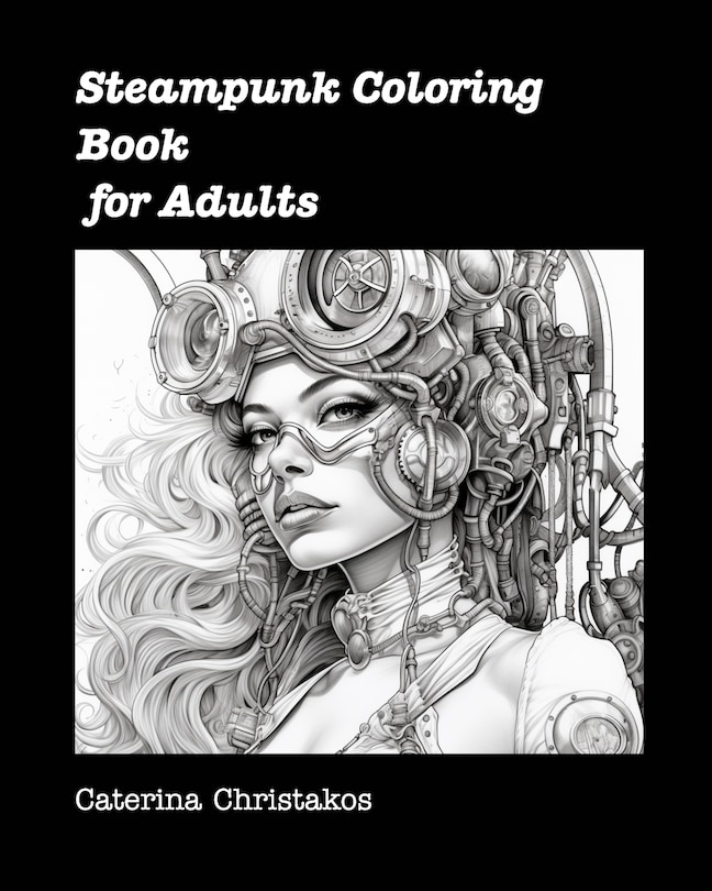 Front cover_Steampunk Coloring Book for Adults