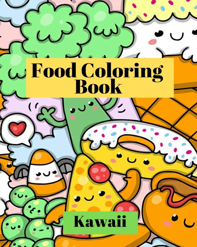 Front cover_Kawaii Food Coloring Book