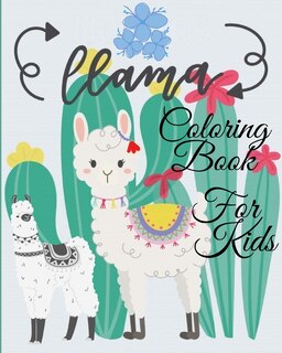 Front cover_LLama Coloring Book For Kids
