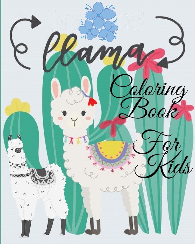 Front cover_LLama Coloring Book For Kids
