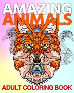 Front cover_Amazing Animals Adult Coloring Book