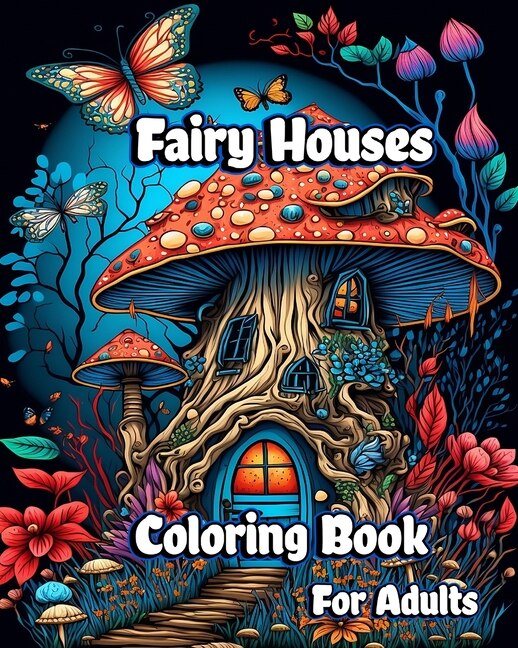 Couverture_Fairy Houses Coloring Book for Adults