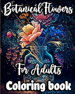 Couverture_Botanical Flowers Coloring book for Adults