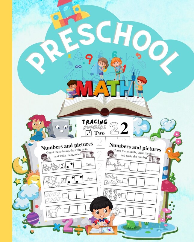 Front cover_Math Activity Book For Kids