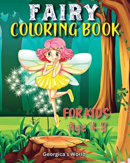 Front cover_Fairy Coloring Book for Kids Age 4-8