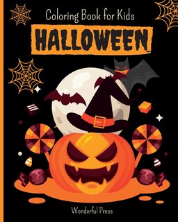Front cover_HALLOWEEN Coloring Book For Kids