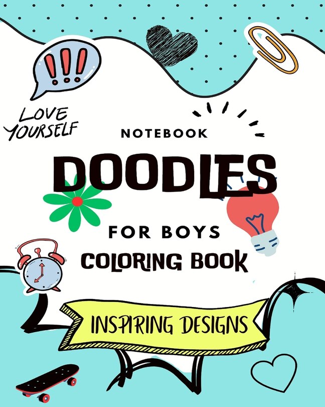 Front cover_Notebook Doodles For Boys