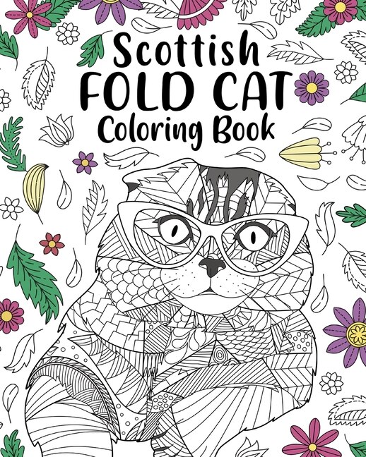 Front cover_Scottish Fold Cat Coloring Book