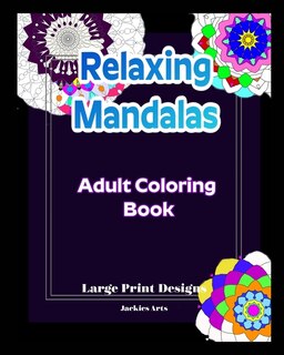 Front cover_Relaxing Mandalas Adult Coloring Book