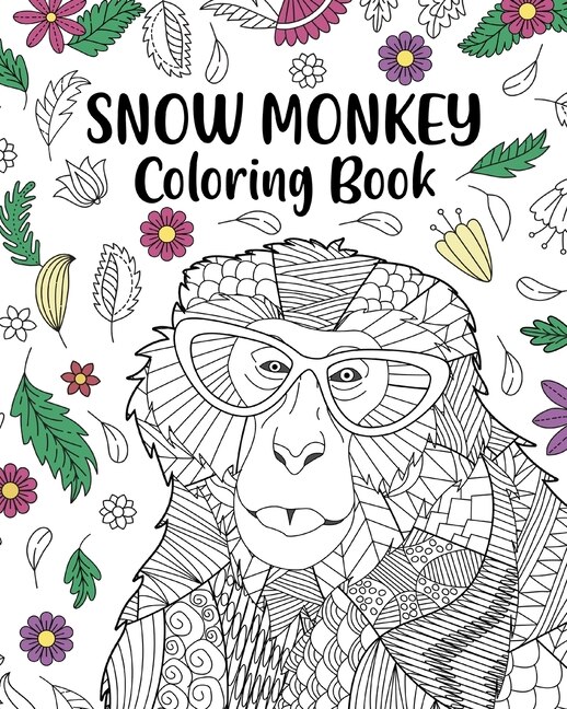 Couverture_Snow Monkey Coloring Book