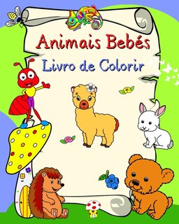 Front cover_Animais Bebés Livro de Colorir