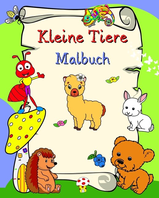 Front cover_Kleine Tiere Malbuch