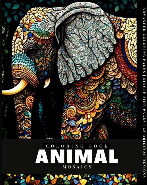 Front cover_Animal Mosaic (Coloring Book)