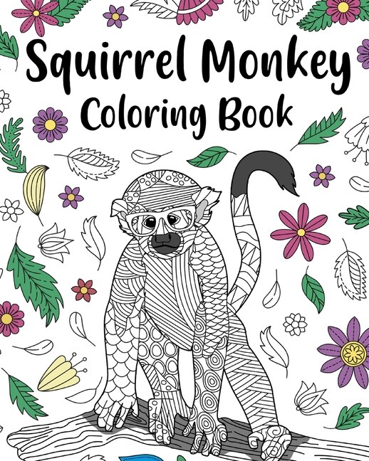 Front cover_Squirrel Monkey Coloring Book