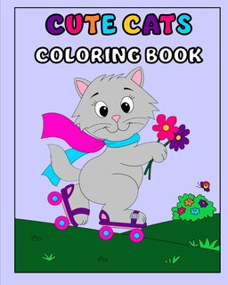 Front cover_Cute Cats Coloring Book