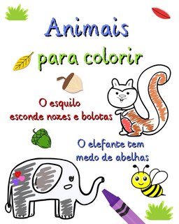 Front cover_Animais para colorir
