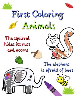 Front cover_First Coloring Animals